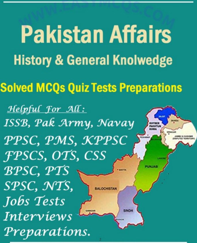 Pakistan Affairs History and General Knowledge MCQs.pdf