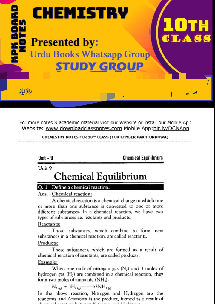 10th Chemistry Notes KPK Board.pdf