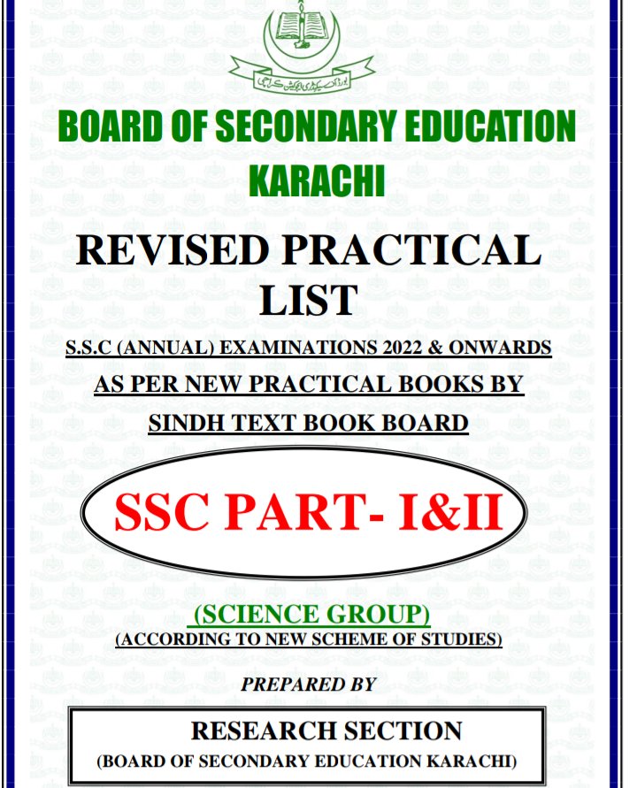 10th Revised Practical List Sindh Board.pdf